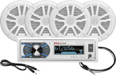 BOSS MCK632WB.64 Marine Audio Kit with Bluetooth & 4 Speakers
